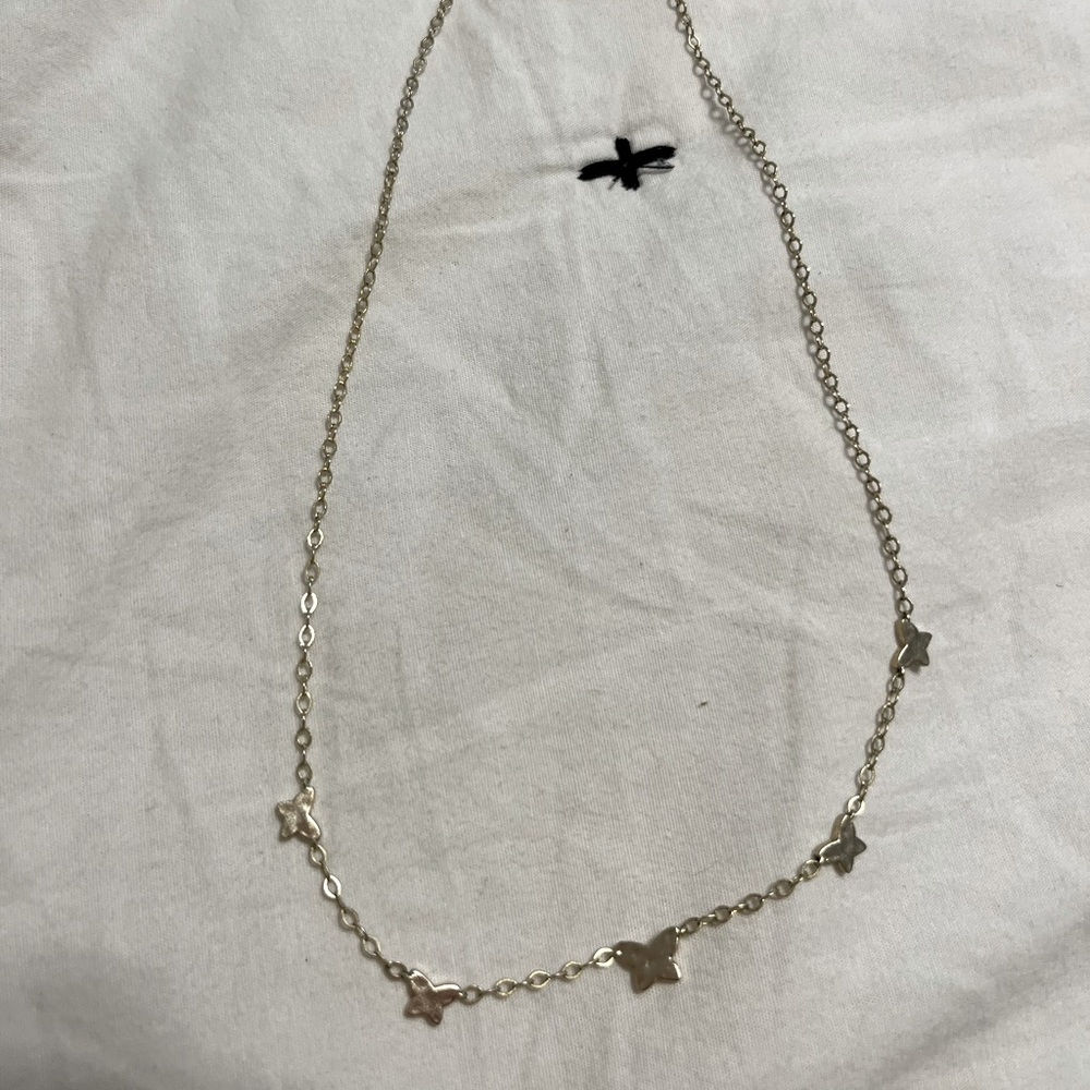 Kendra Scott gold butterfly necklace